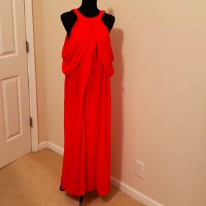 New York & Company Red Maxi-style blouse